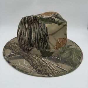 VTG Realtree Advantage Men's Outdoor Camouflage Hat Made USA Boonie Safari Large